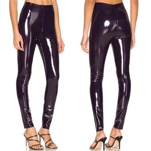 Commando Glossy Dark Purple Leggings eggplant